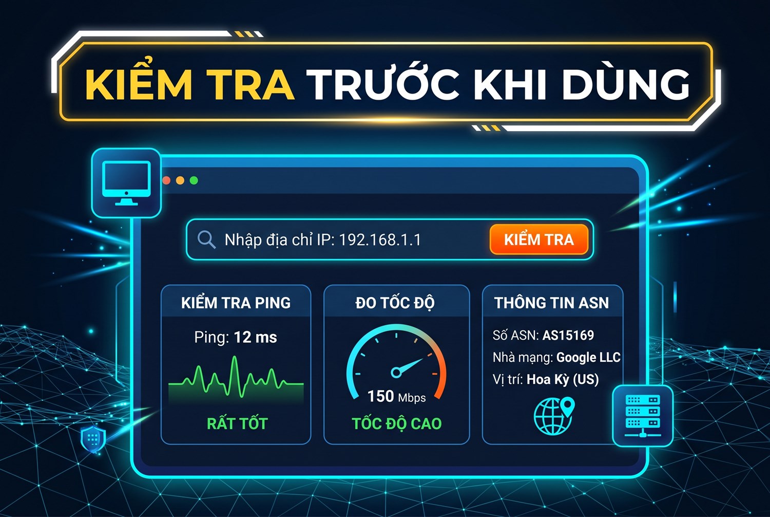 Kiểm tra trước khi dùng