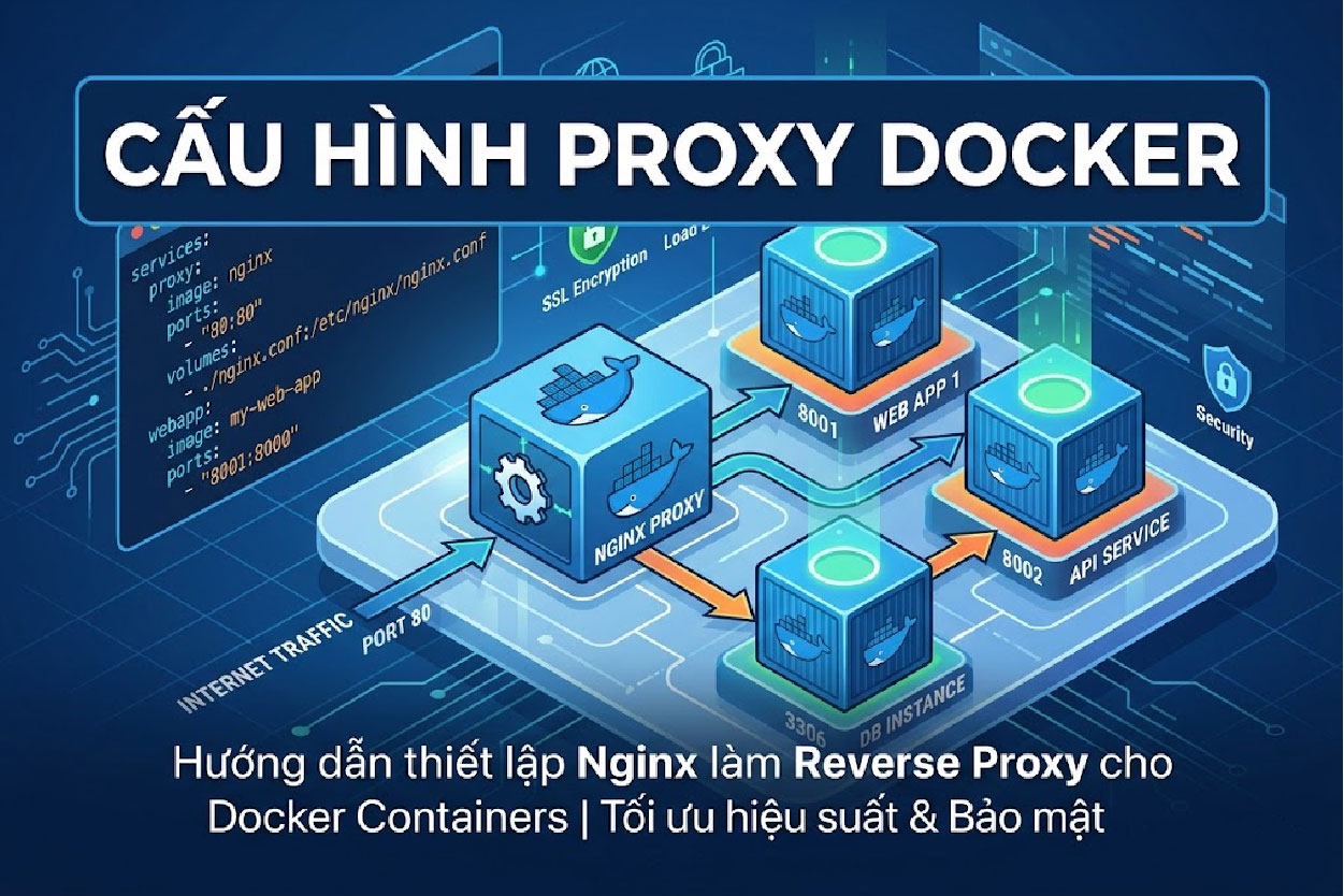 Cấu h&igrave;nh Proxy Docker