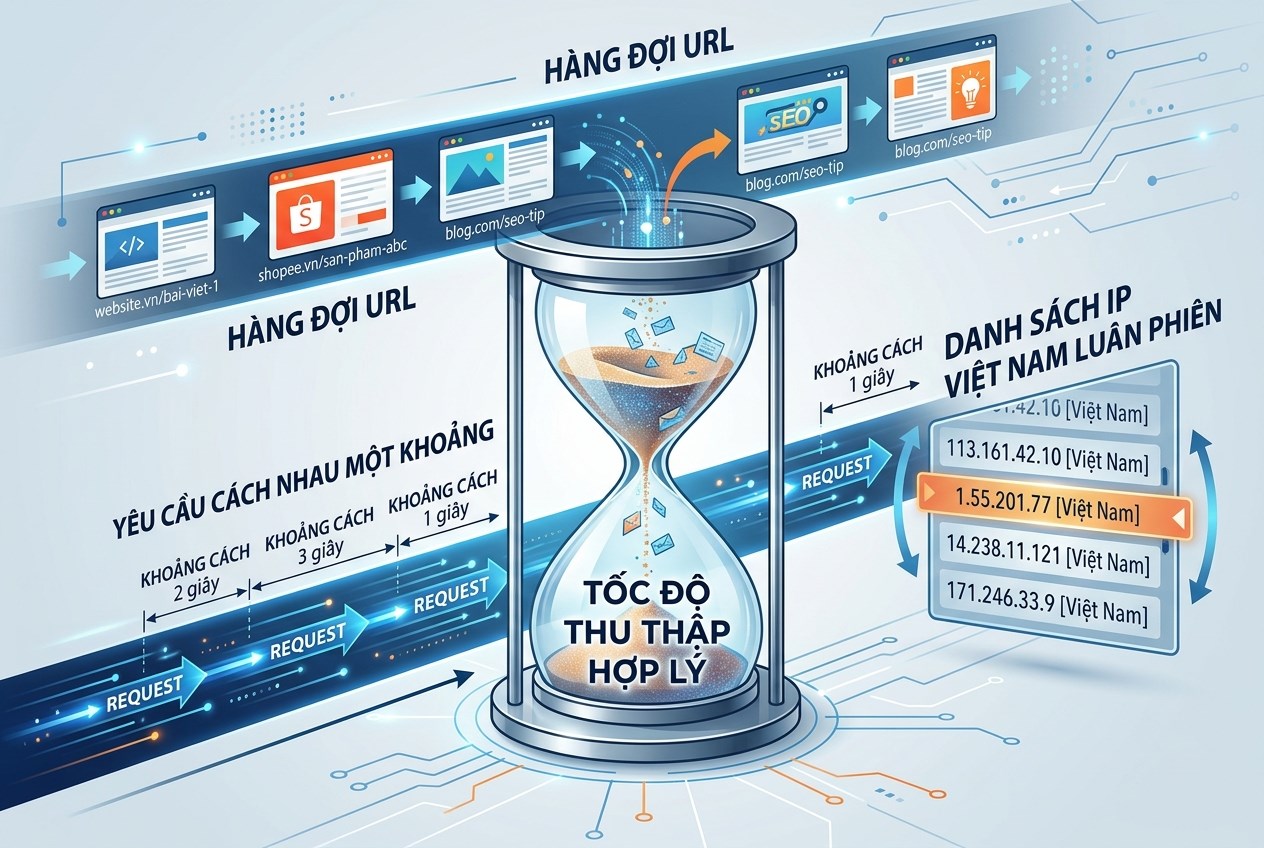 Tốc độ thu thập hợp lý