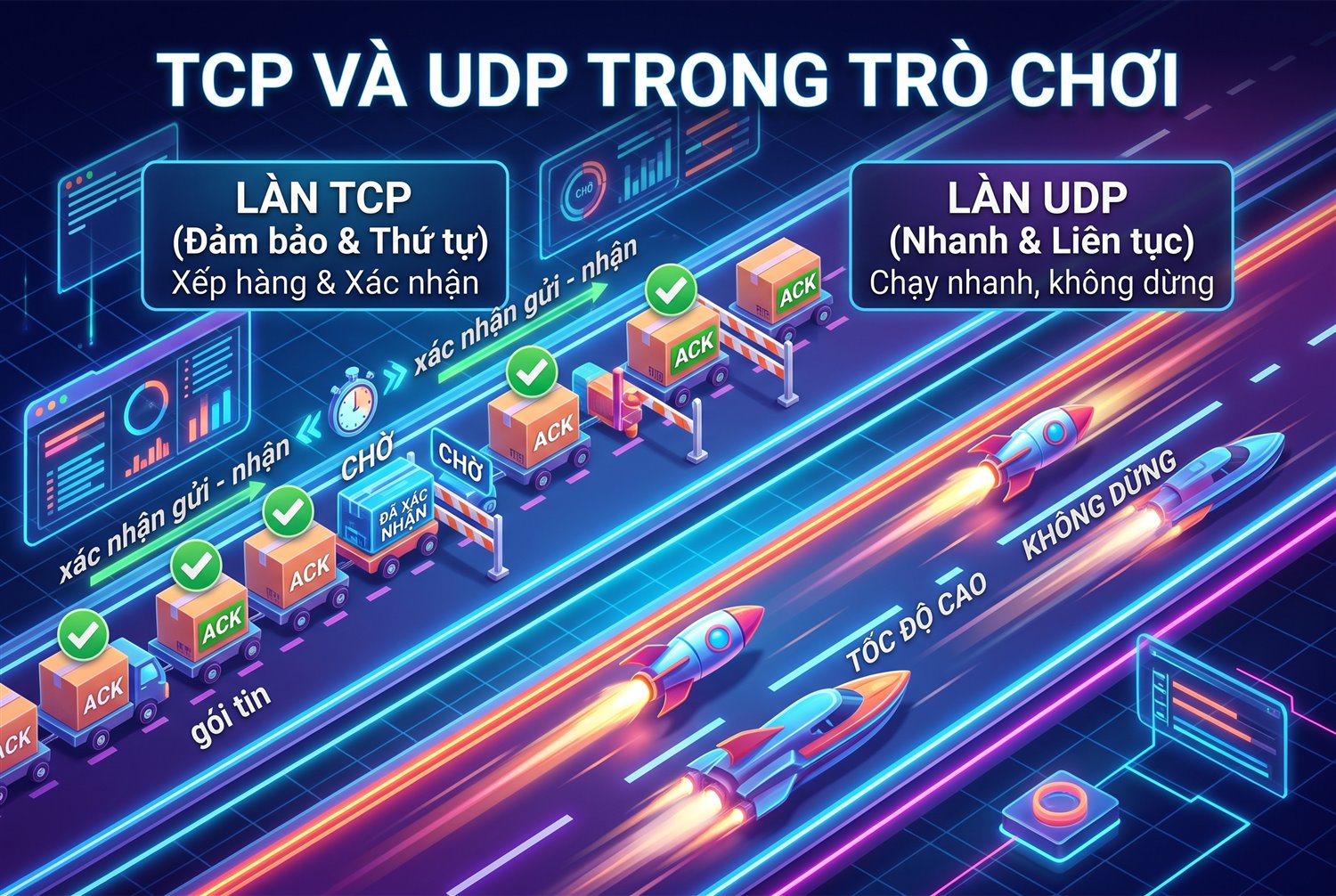 TCP và UDP trong trò chơi