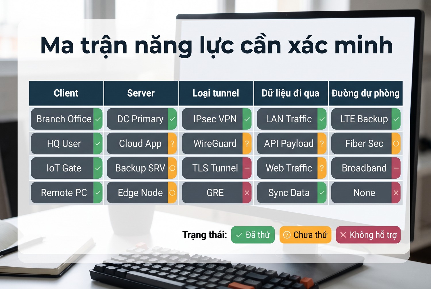 Ma trận năng lực cần xác minh