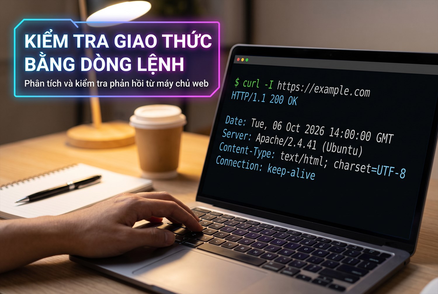 Kiểm tra giao thức bằng dòng lệnh