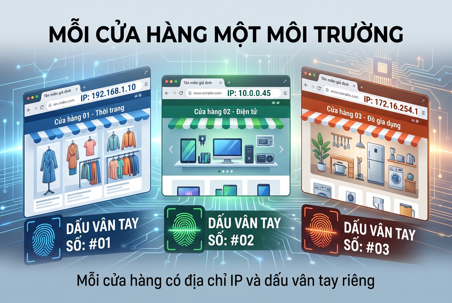 Mỗi cửa hàng một môi trường
