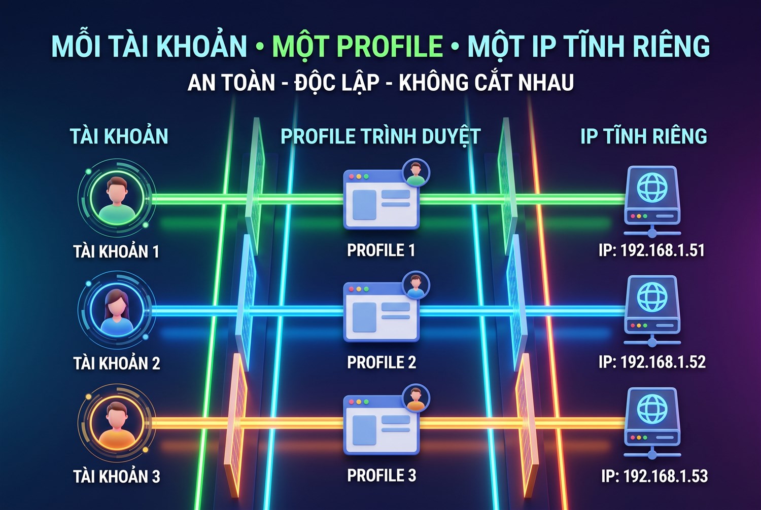 Một profile một IP