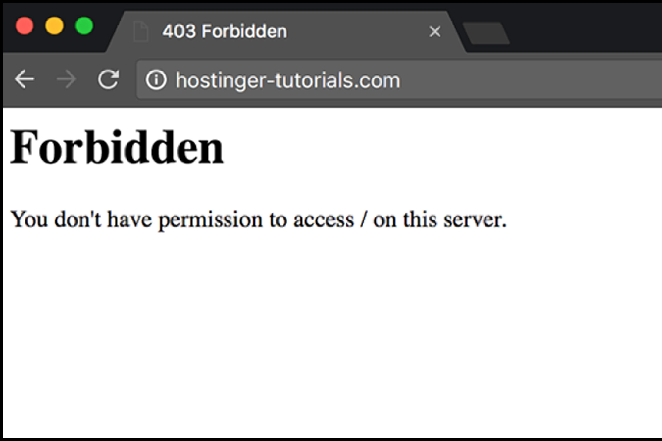 M&atilde; lỗi 403 Forbiden