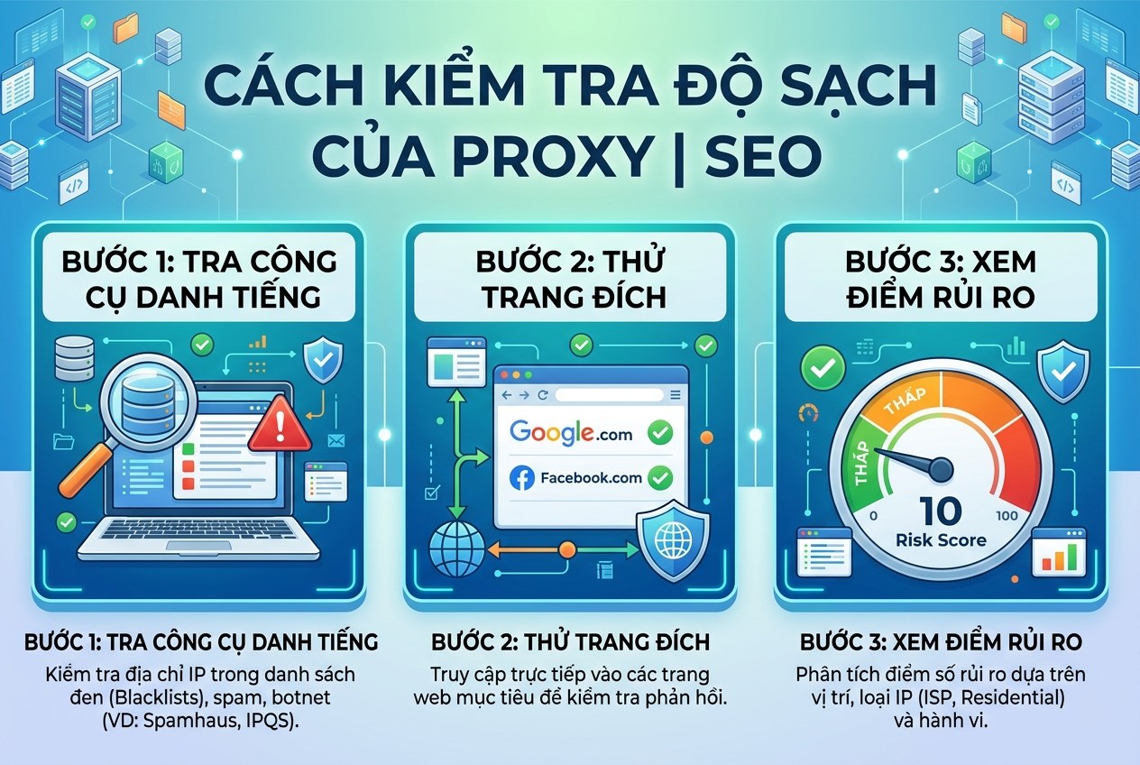 C&aacute;ch kiểm tra: tra c&ocirc;ng cụ danh tiếng, thử trang đ&iacute;ch, xem điểm rủi ro