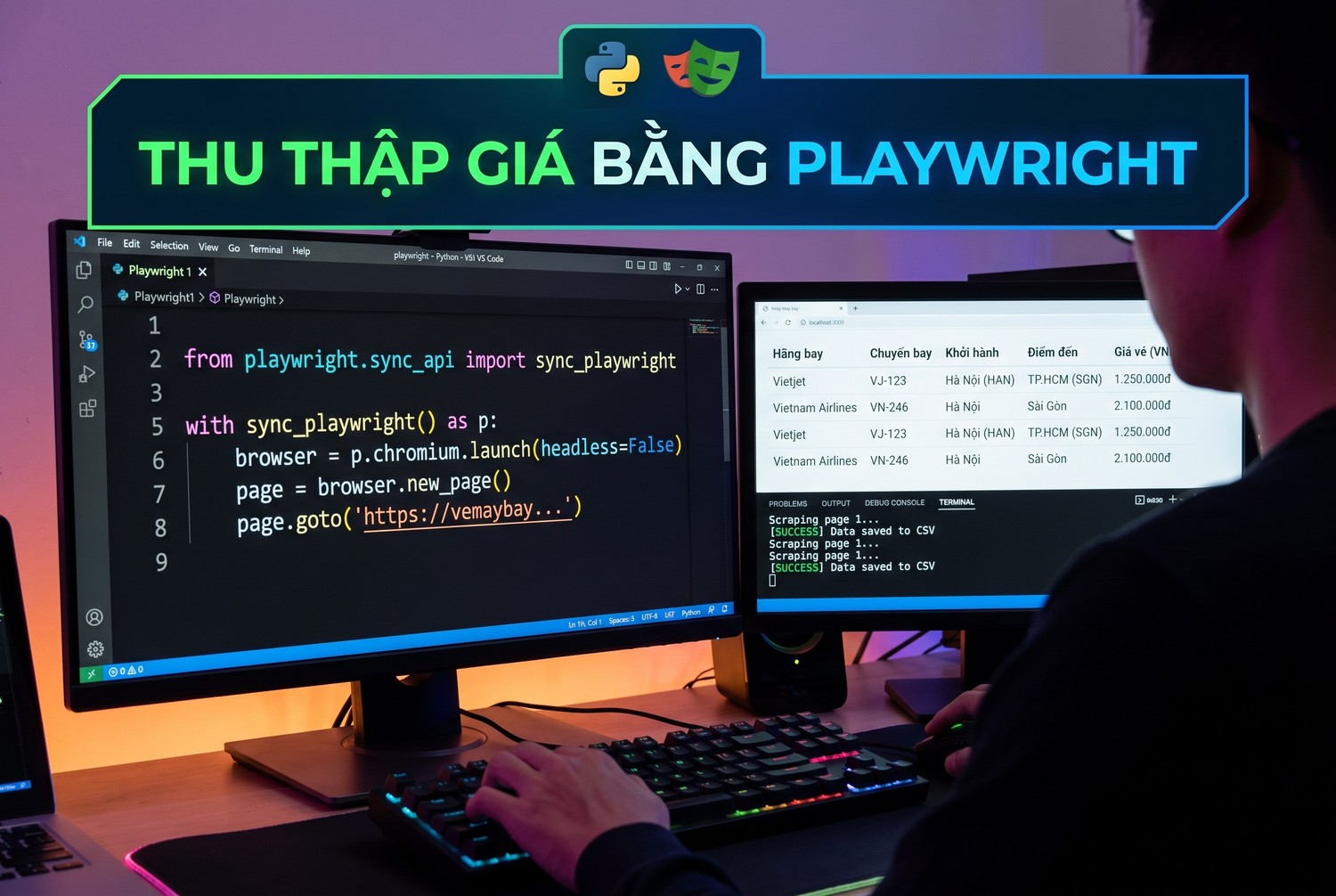 Thu thập giá bằng Playwright