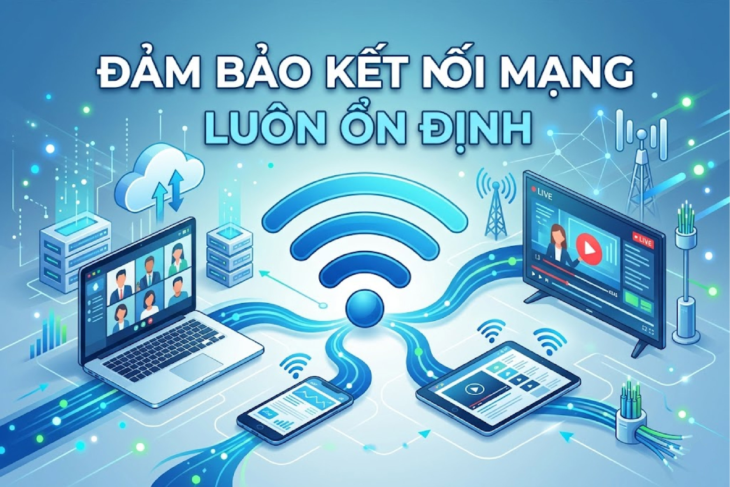 Đảm bảo kết nối mạng lu&ocirc;n ổn định