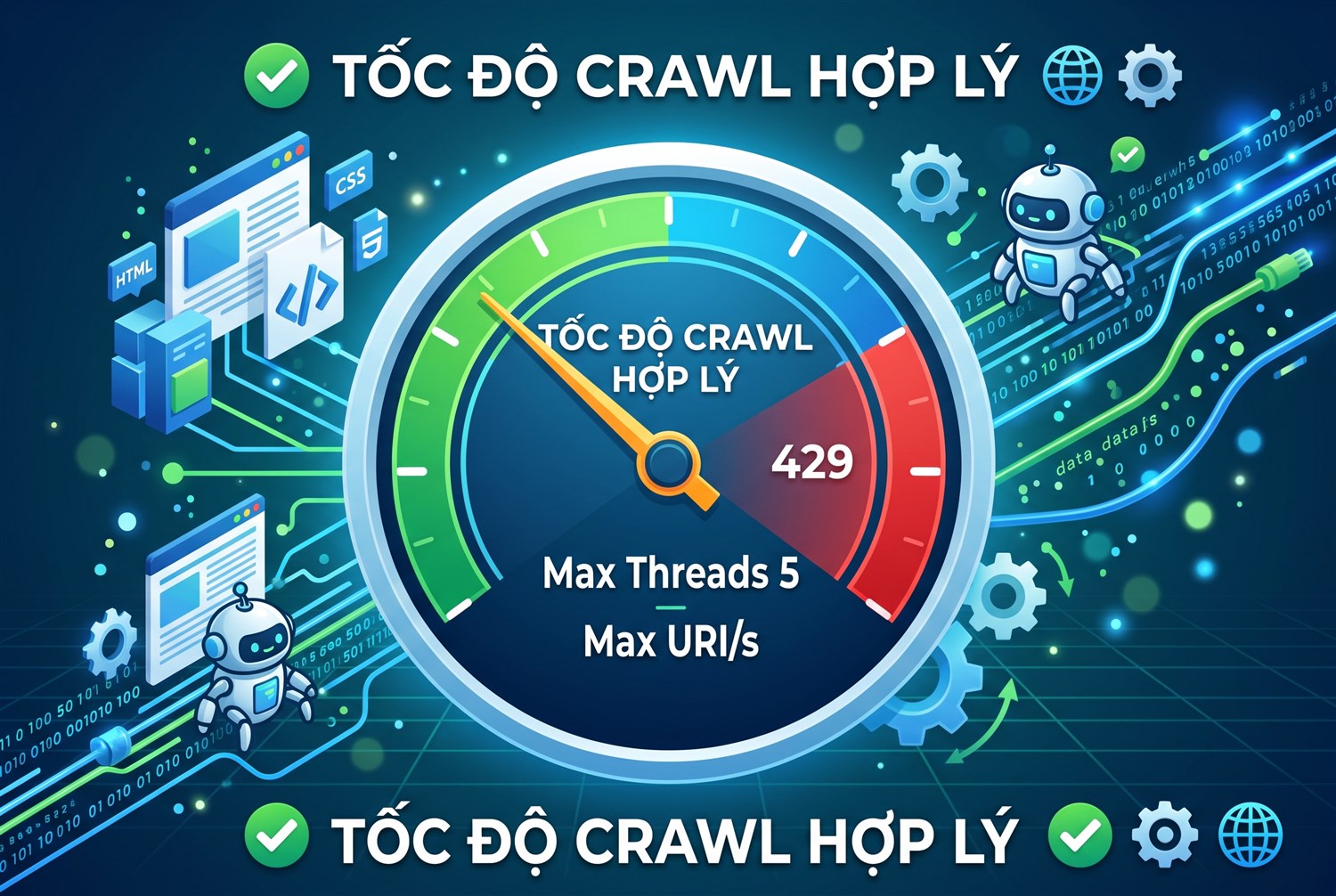 Tốc độ crawl hợp lý
