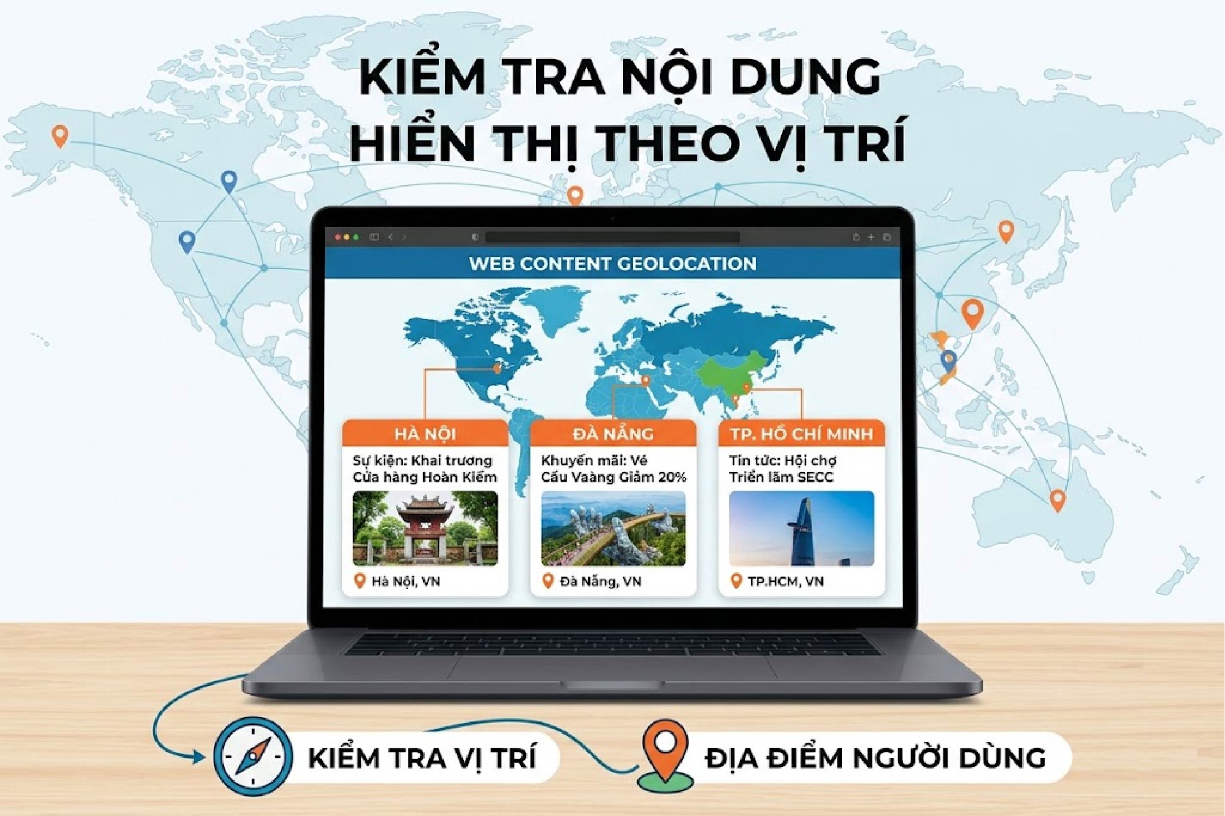 Kiểm tra nội dung hiển thị theo vị tr&iacute;