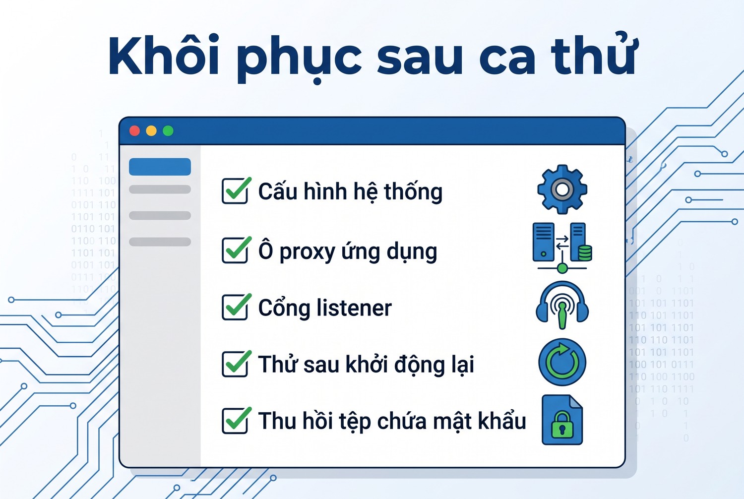 Khôi phục sau ca thử