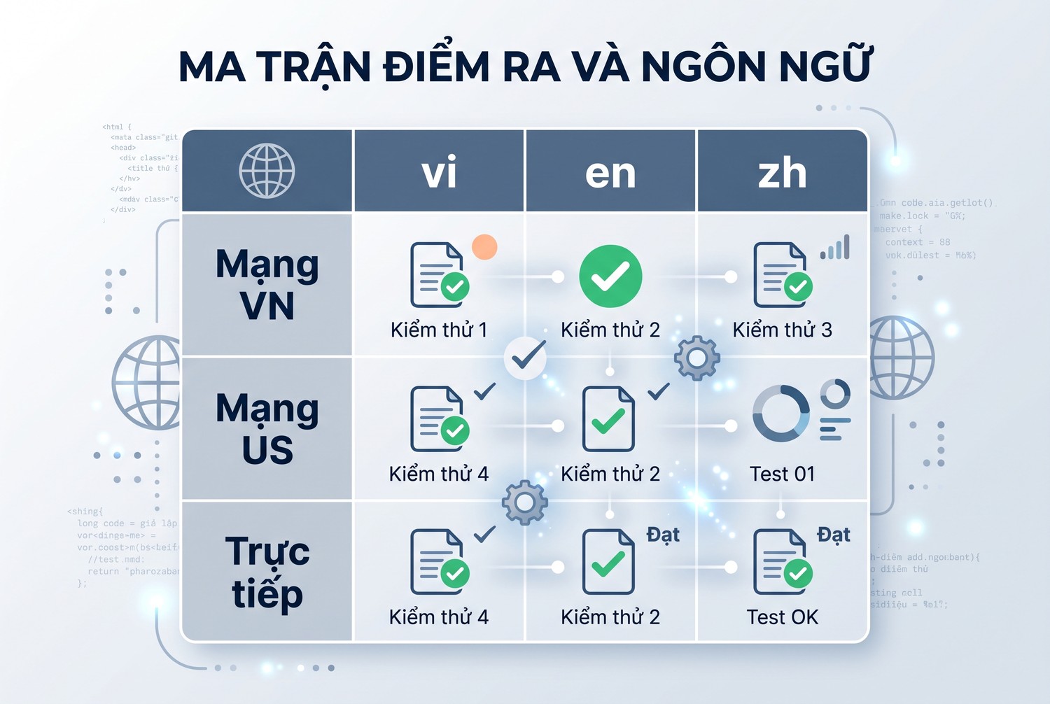 Ma trận điểm ra và ngôn ngữ