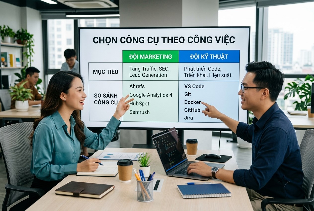 Chọn công cụ theo công việc