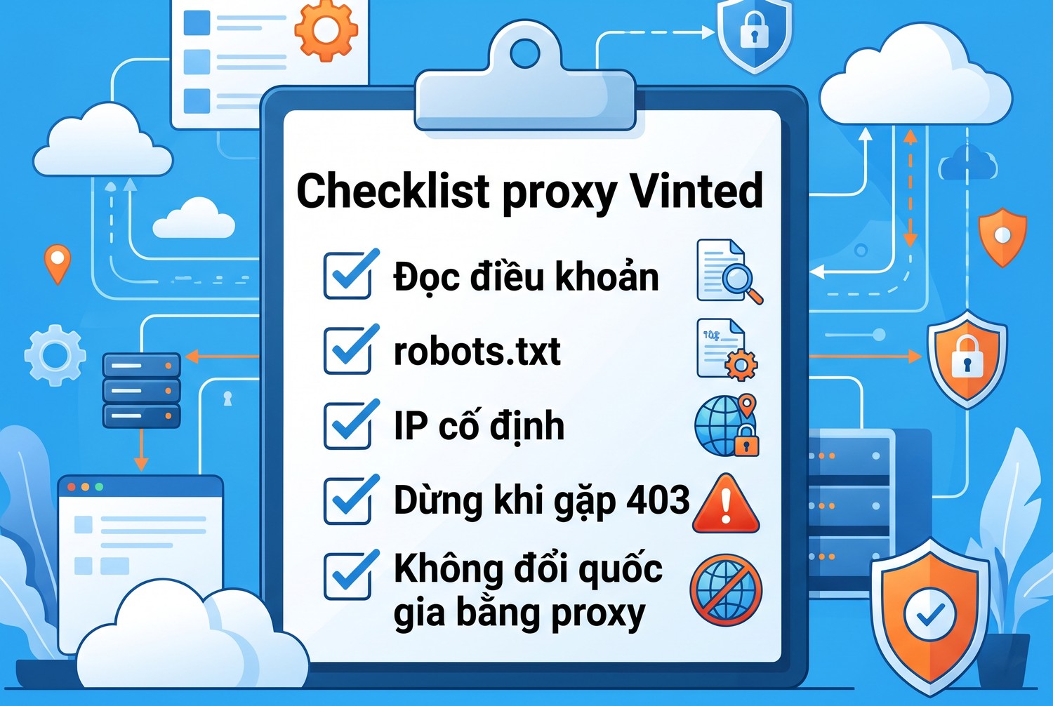 Checklist proxy Vinted