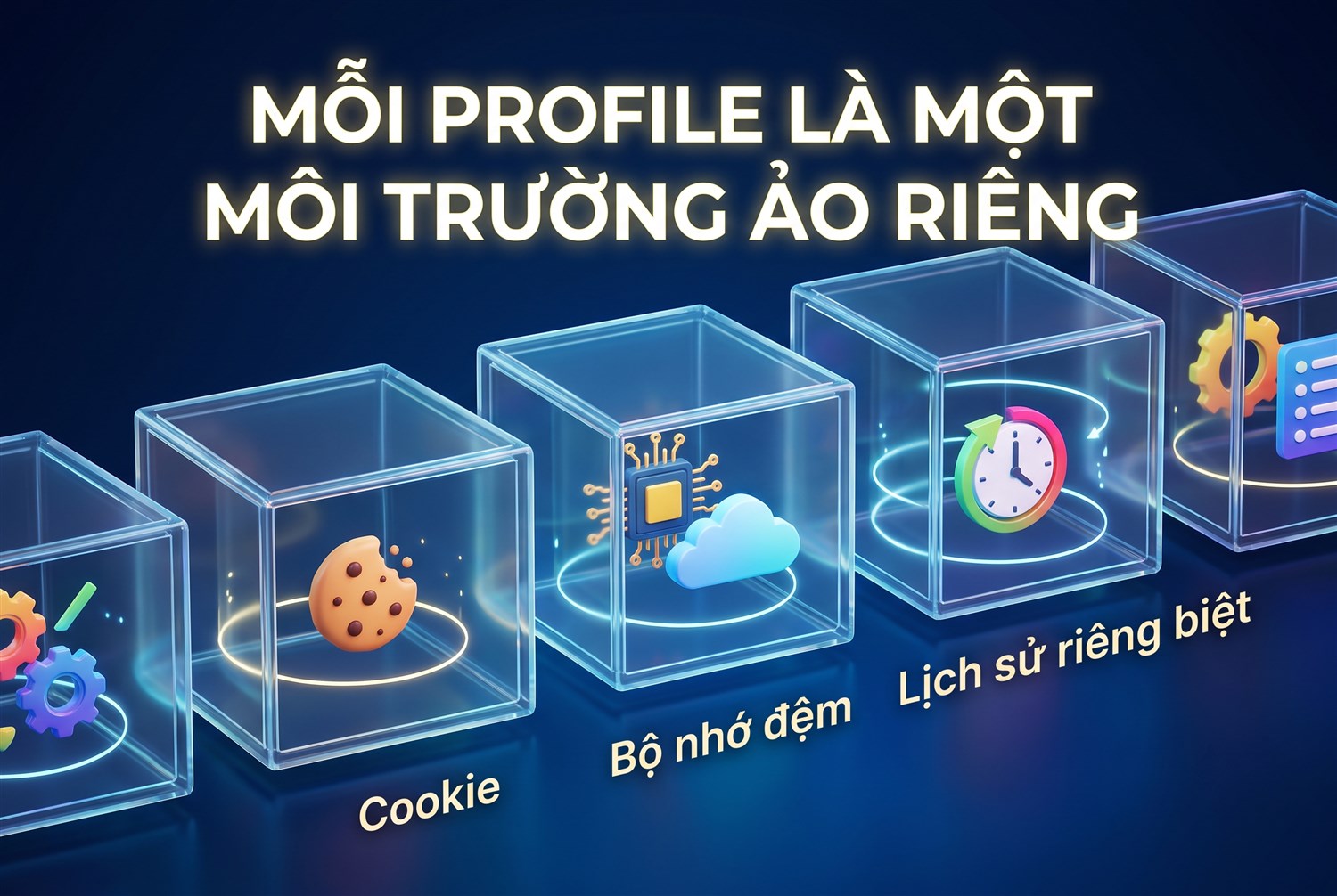 Mỗi profile là một môi trường ảo riêng