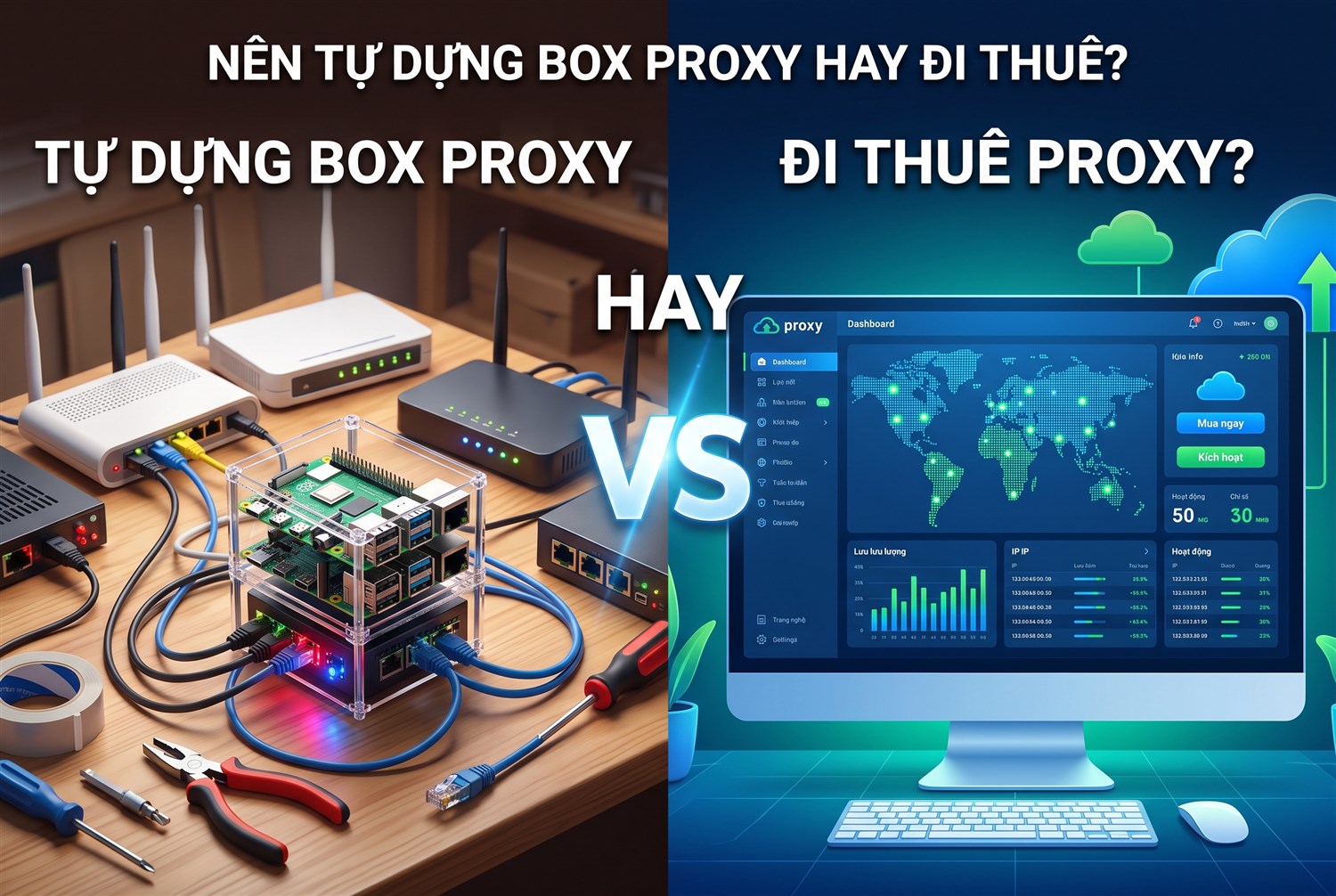 Tự dựng box proxy hay đi thuê