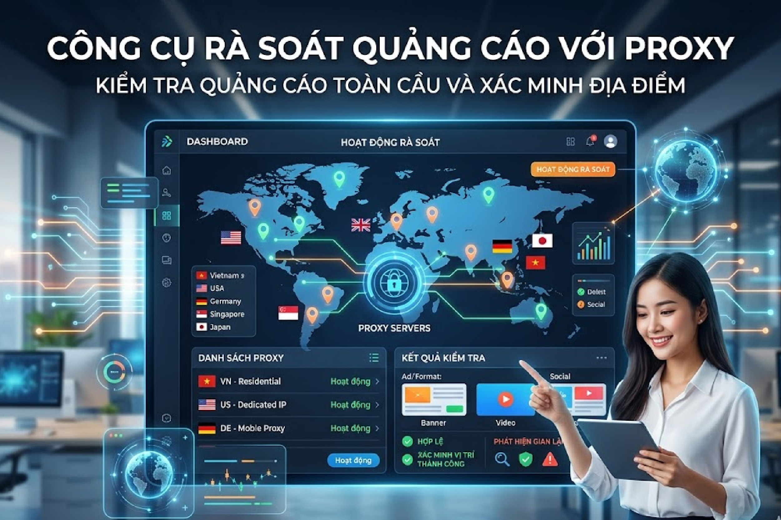 C&ocirc;ng cụ r&agrave; so&aacute;t quảng c&aacute;o với proxy