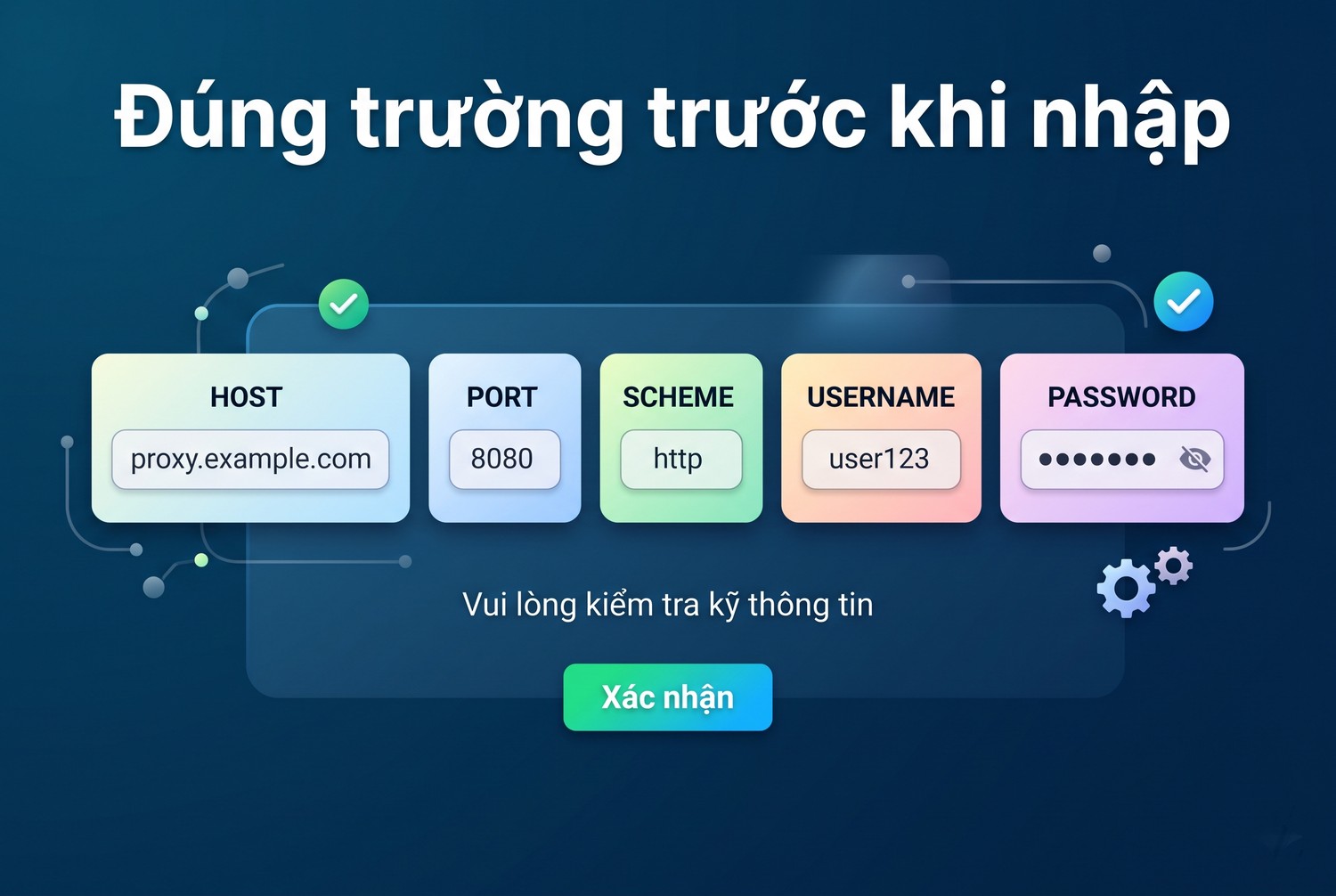 Đúng trường trước khi nhập