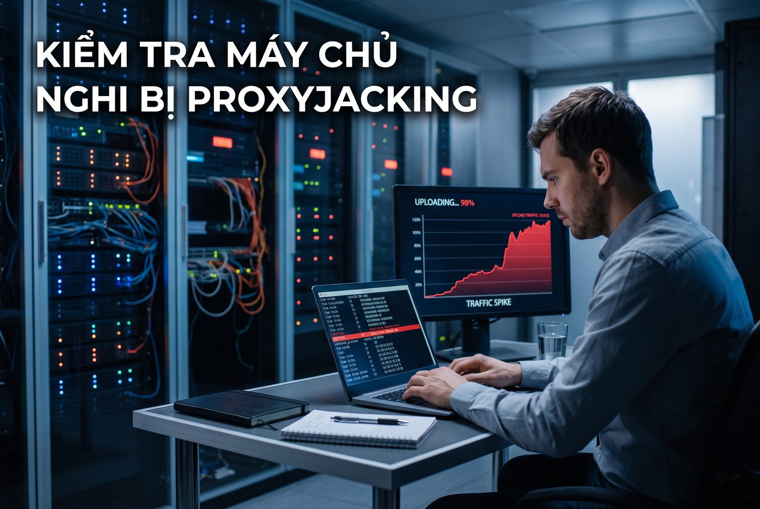 Kiểm tra máy chủ nghi bị proxyjacking