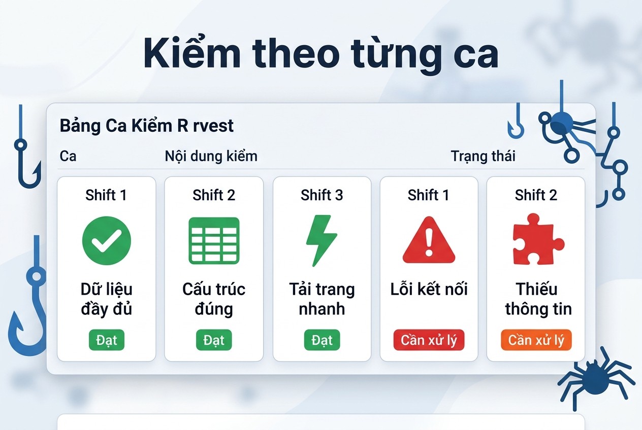 Kiểm theo từng ca