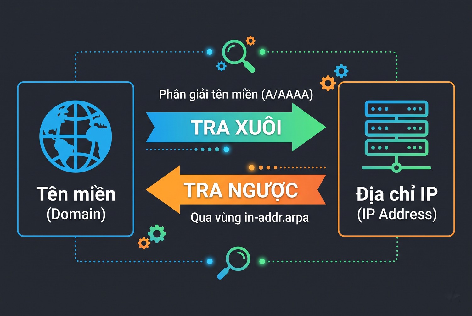 Tra xuôi và tra ngược