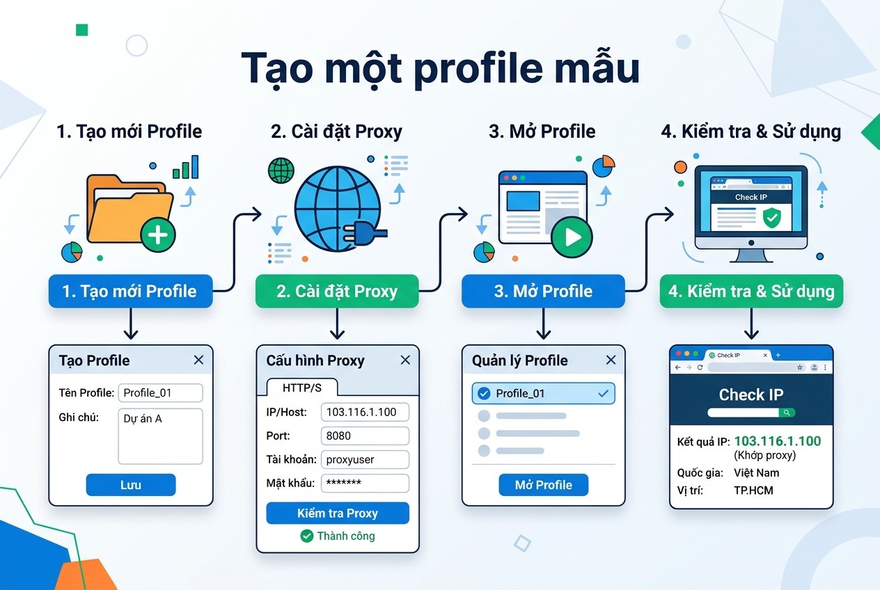 Tạo một profile mẫu