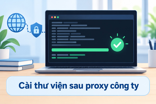 Cài thư viện sau proxy công ty