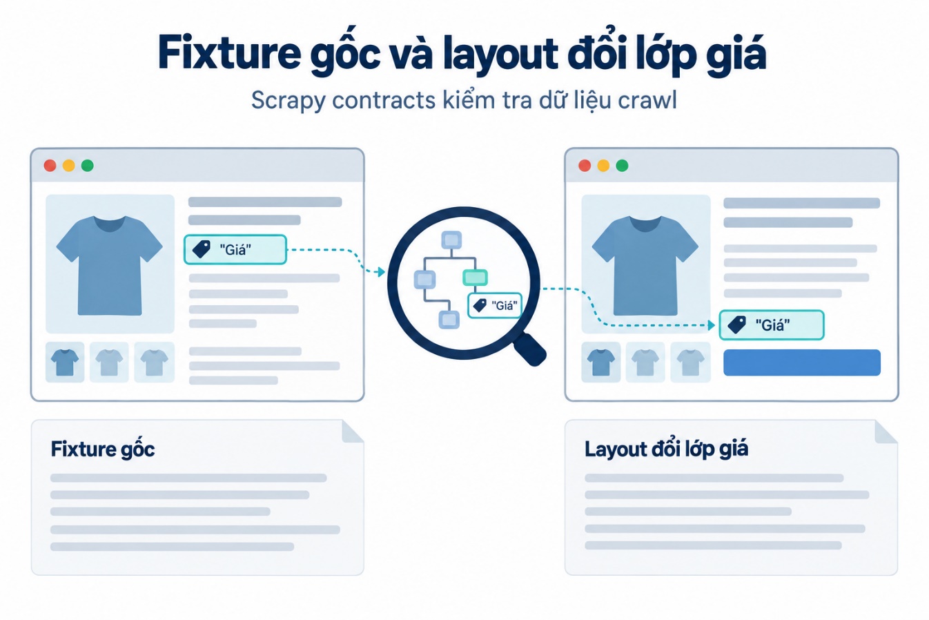 Fixture gốc và layout đổi lớp giá