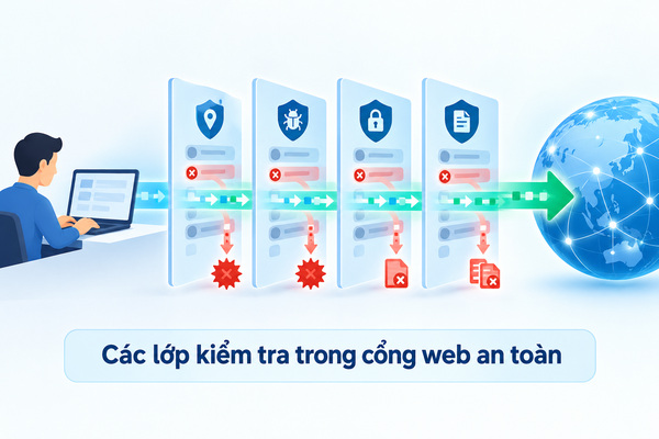 Các lớp kiểm tra trong cổng web an toàn
