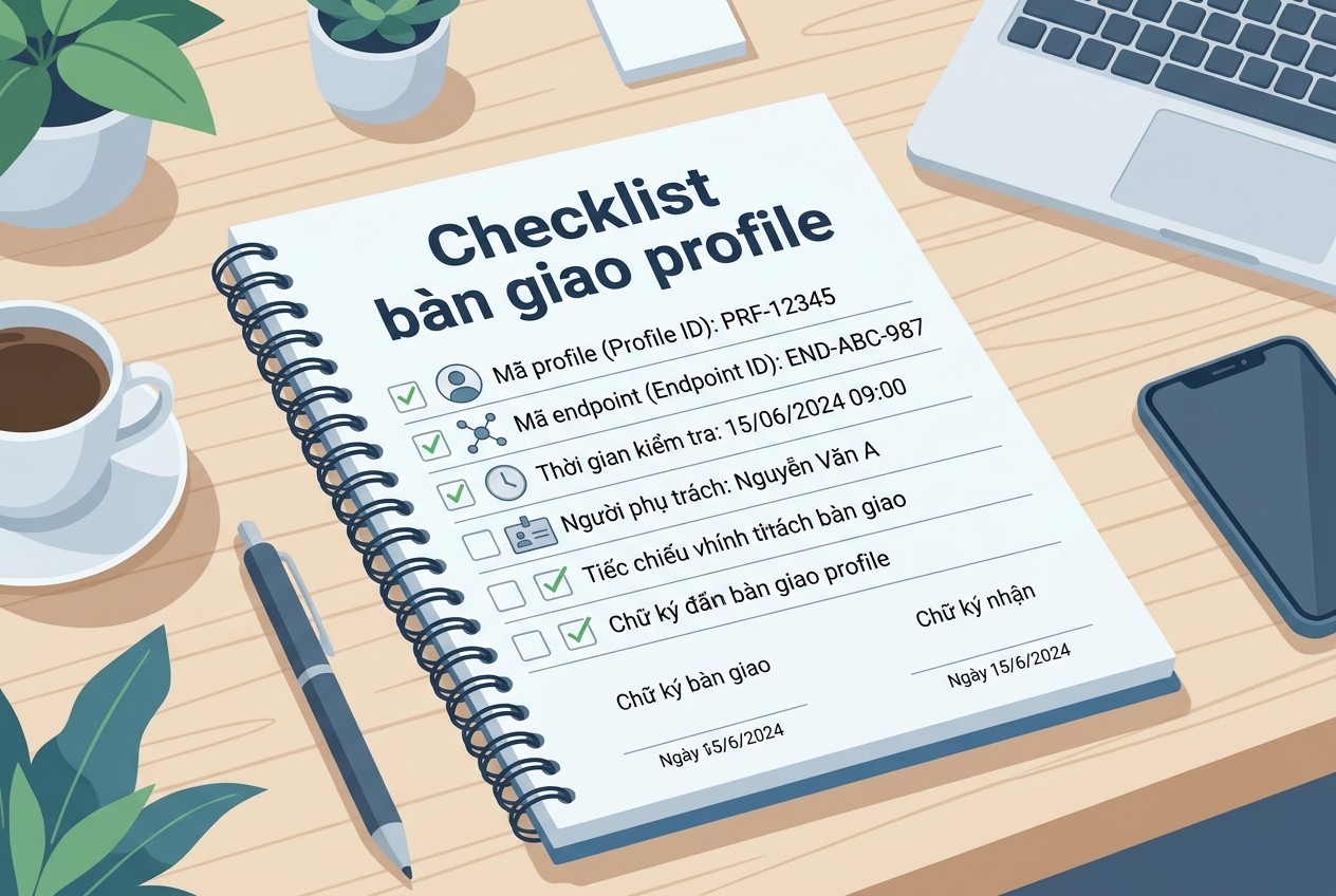 Checklist bàn giao profile