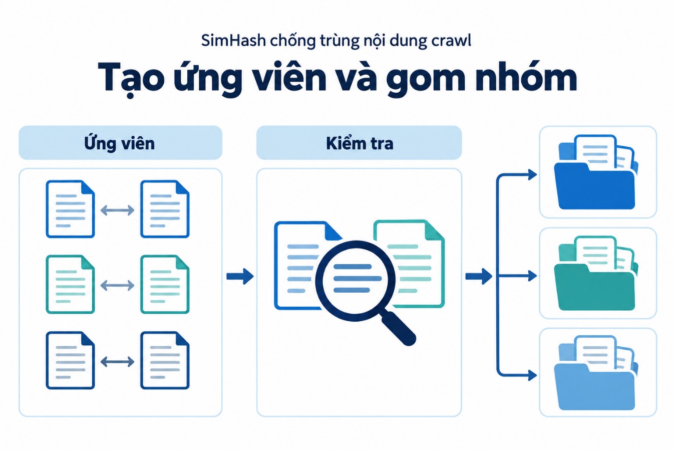 Tạo ứng viên và gom nhóm