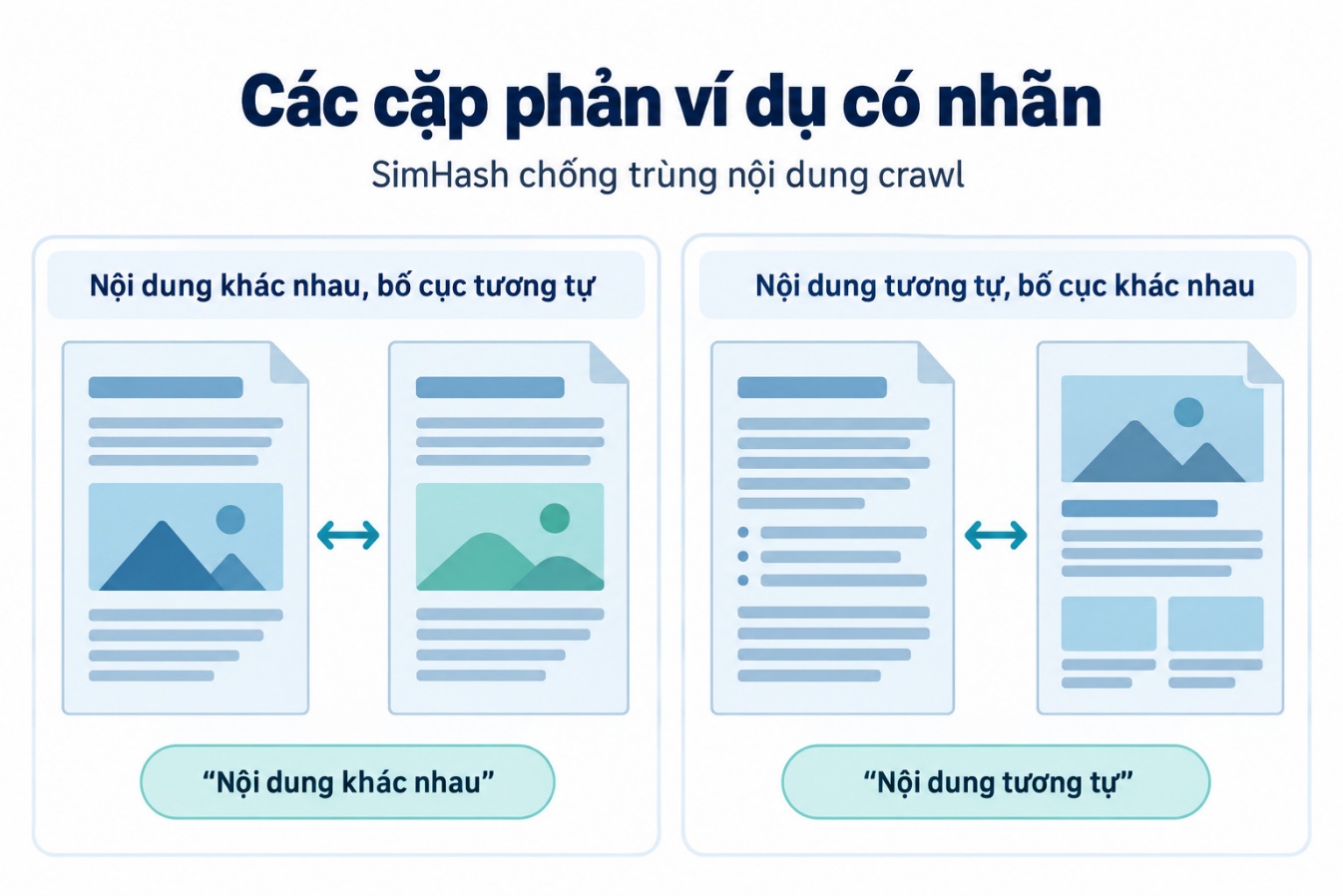 Các cặp phản ví dụ có nhãn