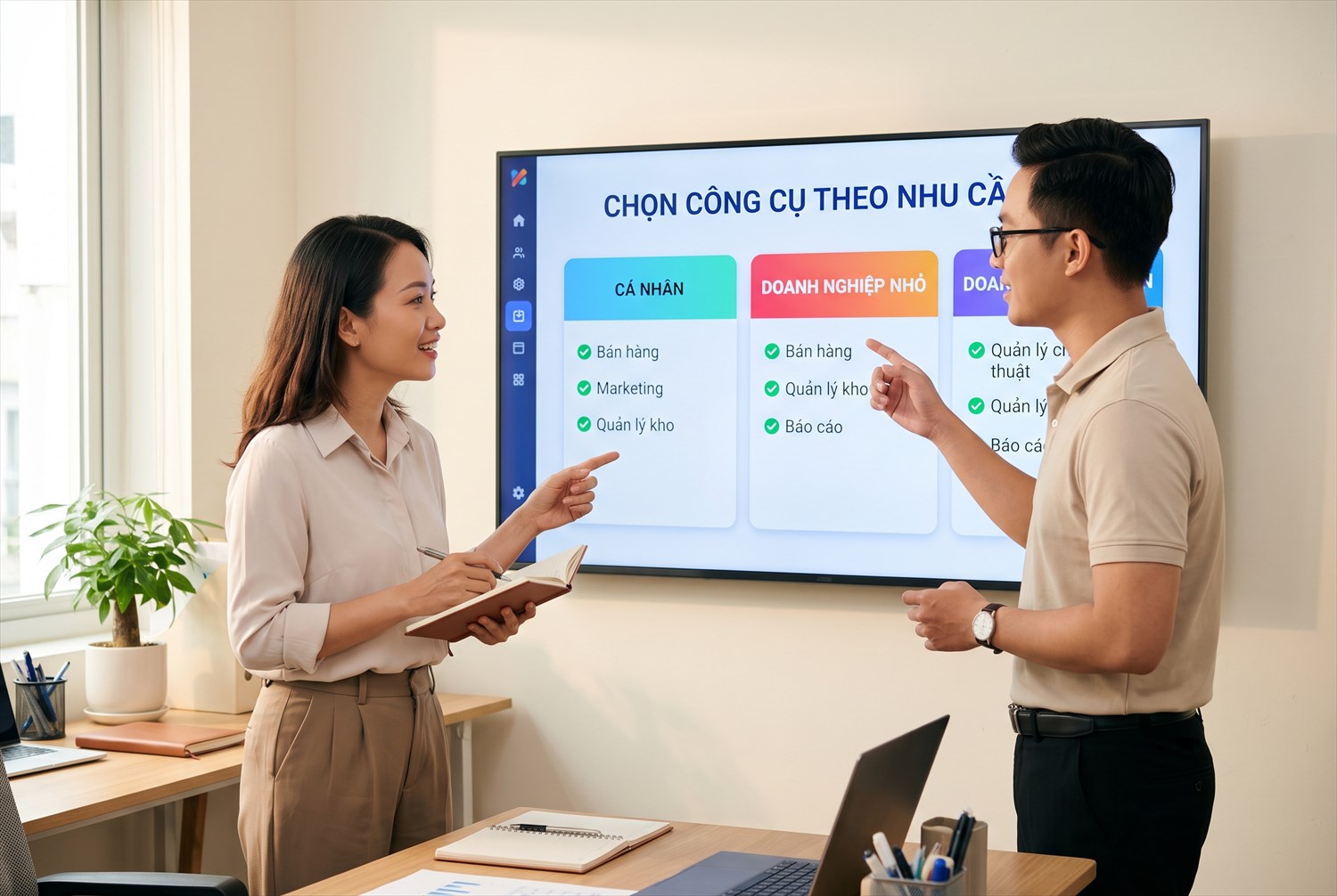 Chọn công cụ theo nhu cầu