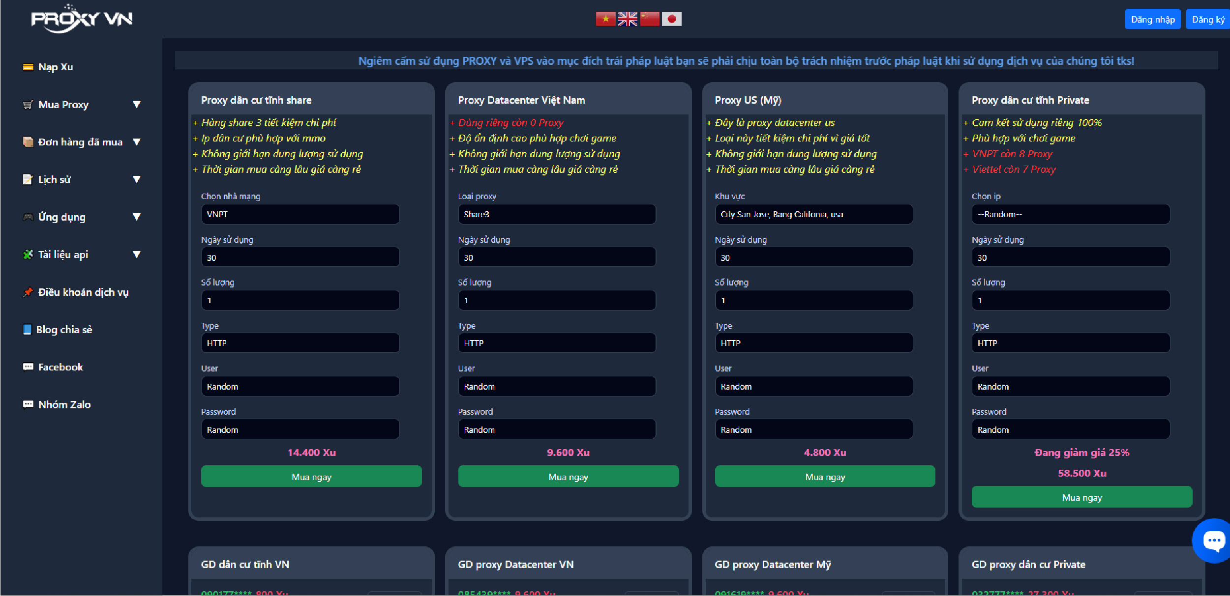 Giải pháp proxy Việt chất lượng cao tại ProxyVN