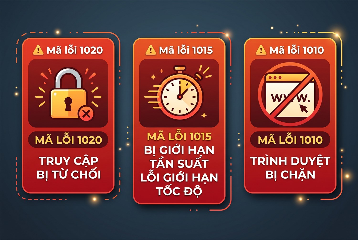 Mã lỗi 1020, 1015, 1010