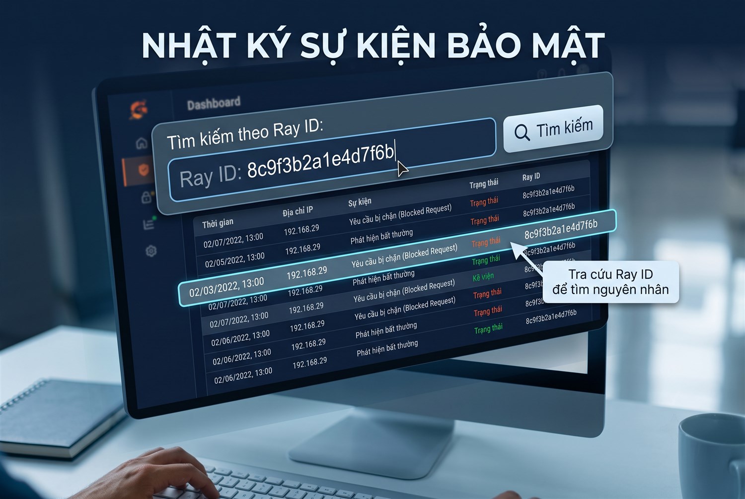 Ray ID giúp chủ website tra cứu