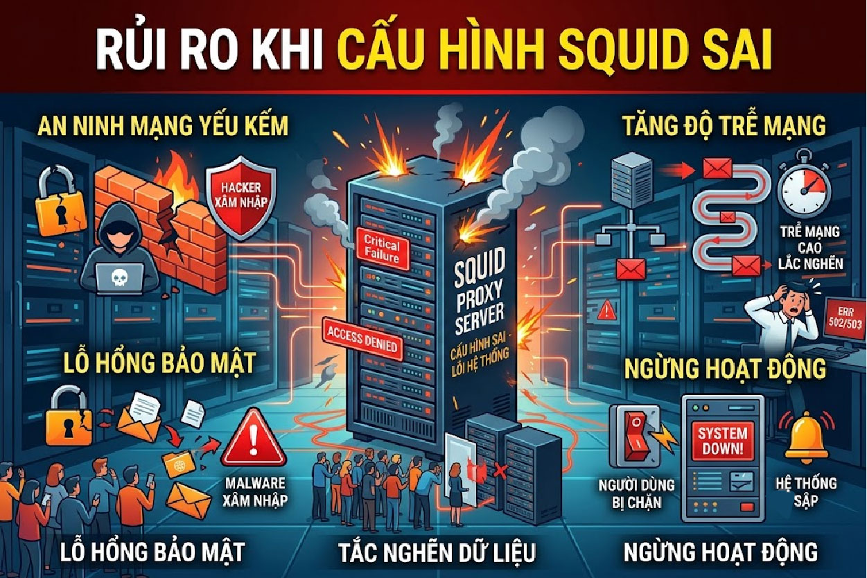 Rủi ro khi cấu hình proxy sai