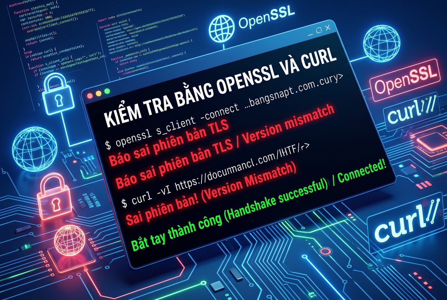 Kiểm tra bằng openssl và curl