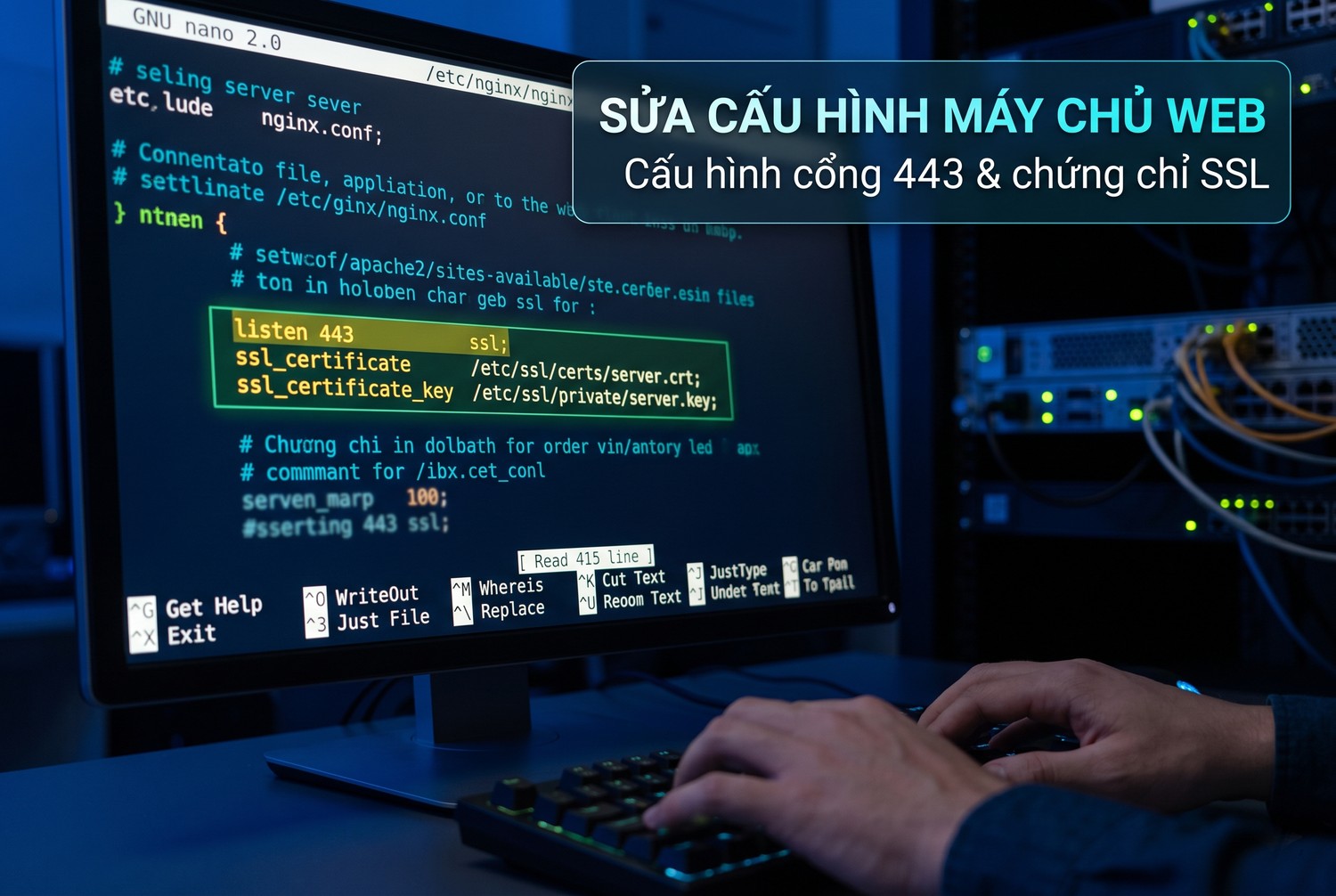 Sửa cấu hình máy chủ web