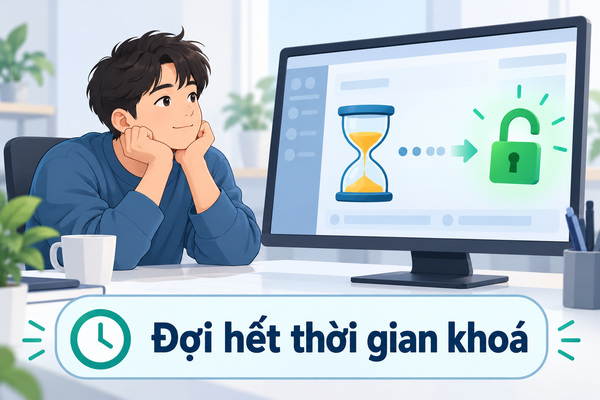 Đợi hết thời gian khoá