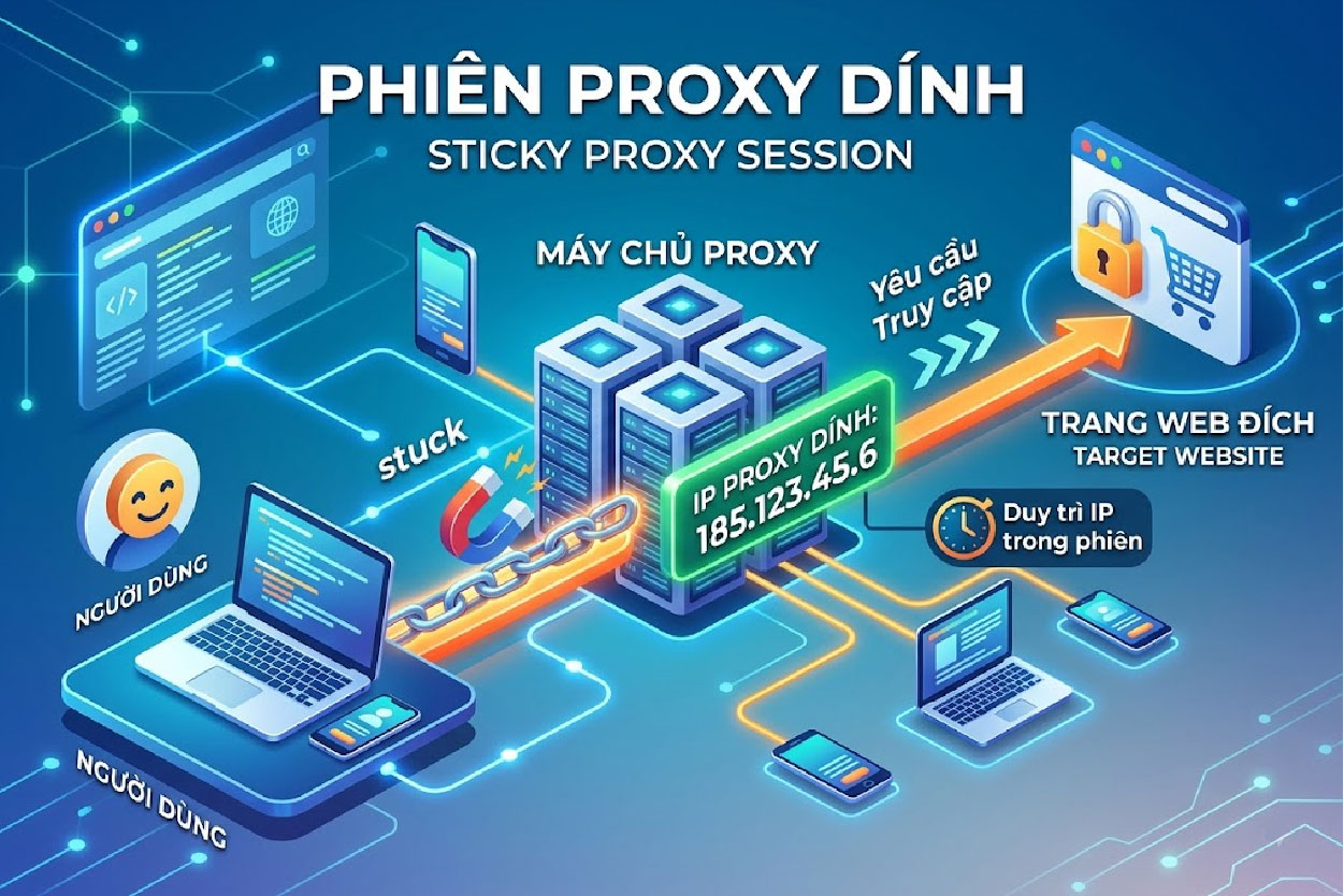 Phiên proxy dính