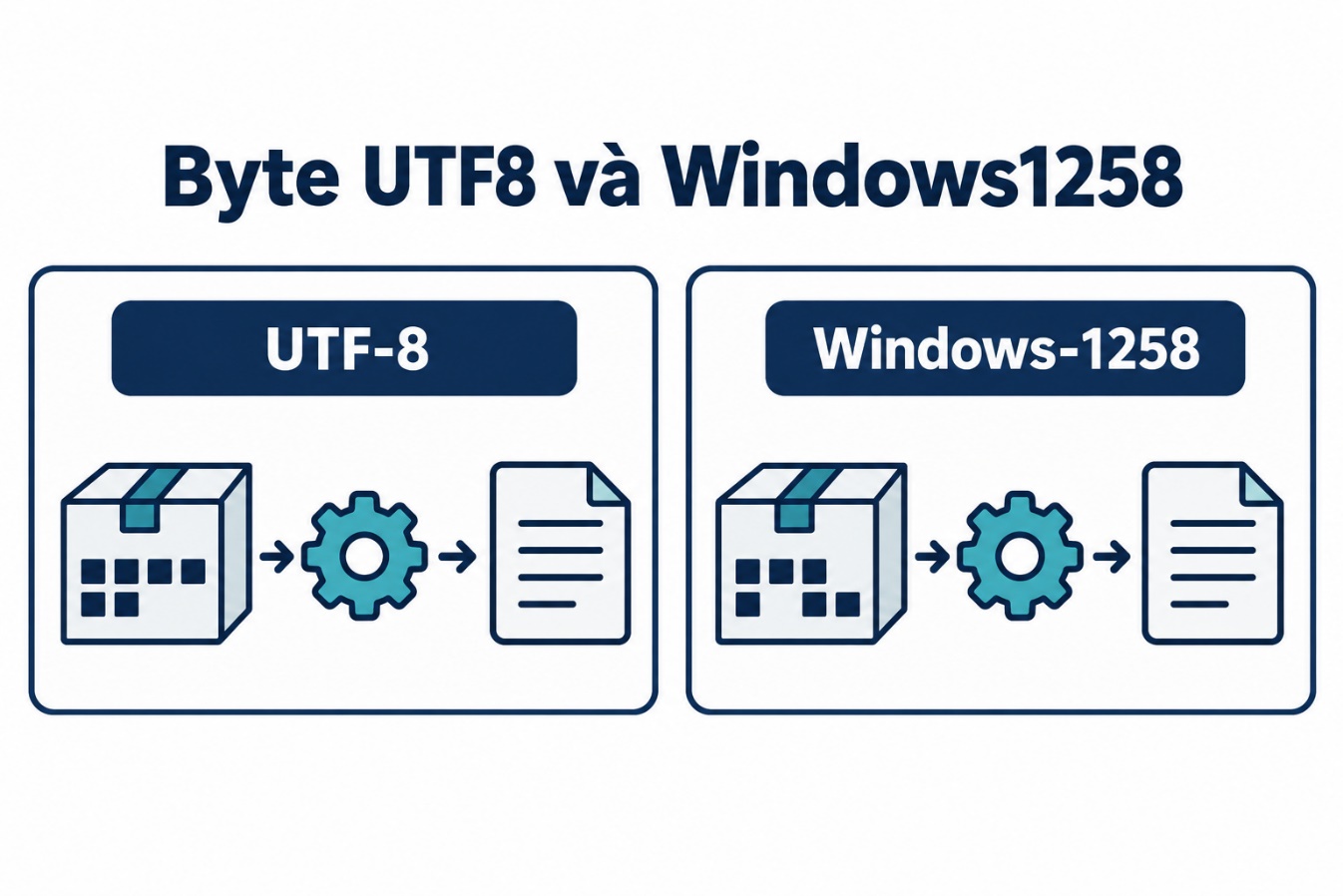 Byte UTF8 và Windows1258