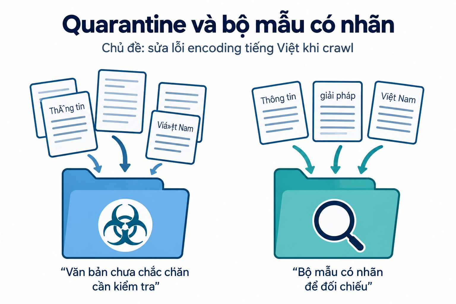 Quarantine và bộ mẫu có nhãn