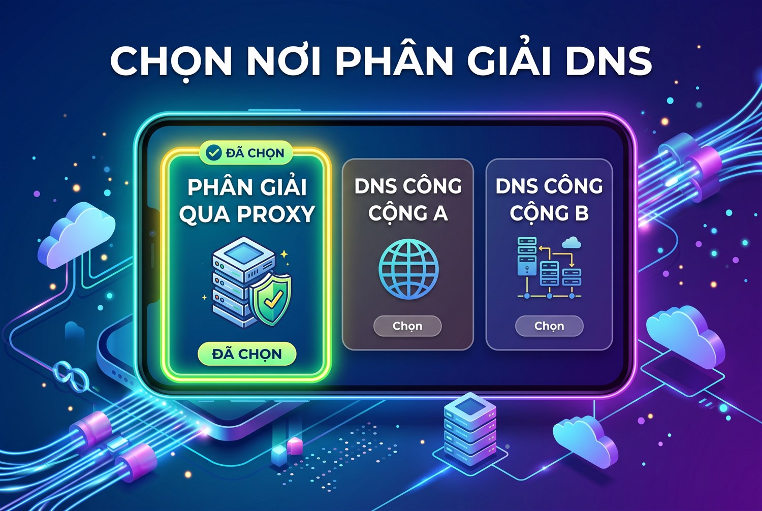 Chọn nơi phân giải DNS