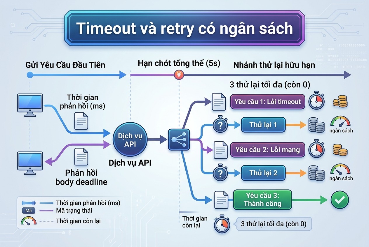 Timeout và retry có ngân sách