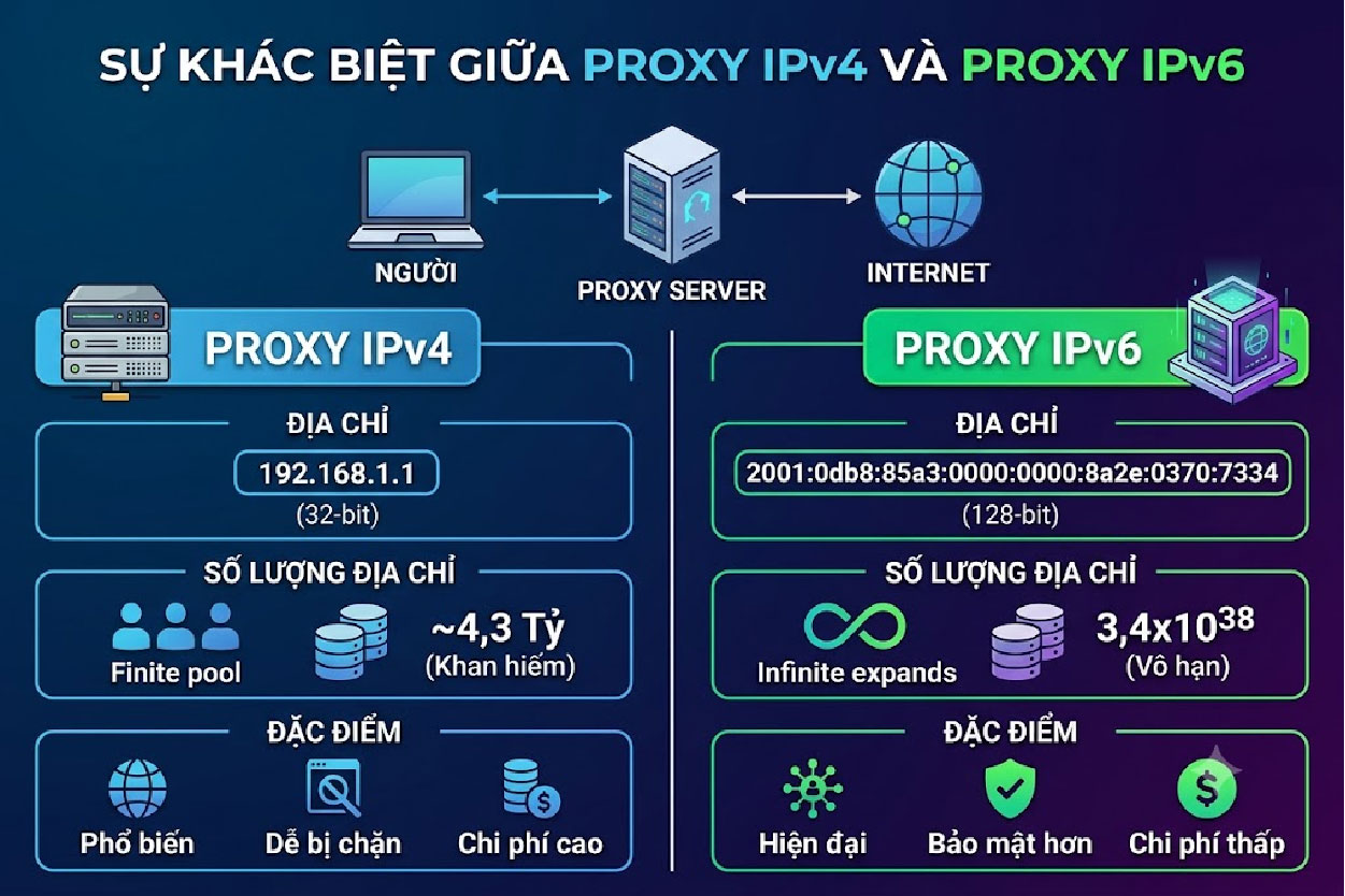 Proxy IPv6 và IPv4