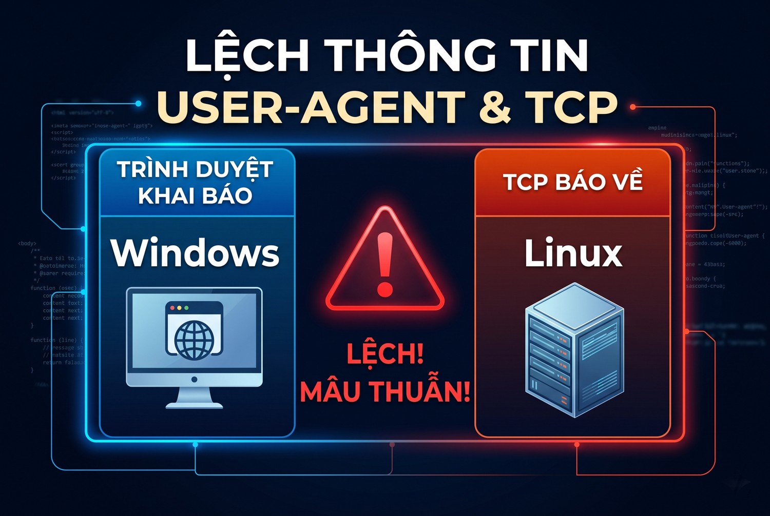 User-Agent lệch với TCP