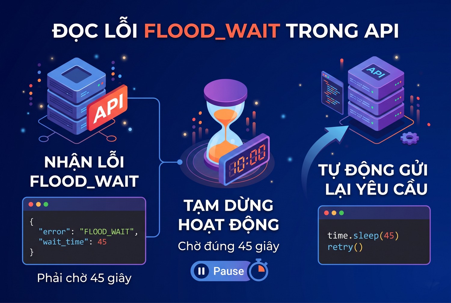 Đọc FLOOD_WAIT trong API