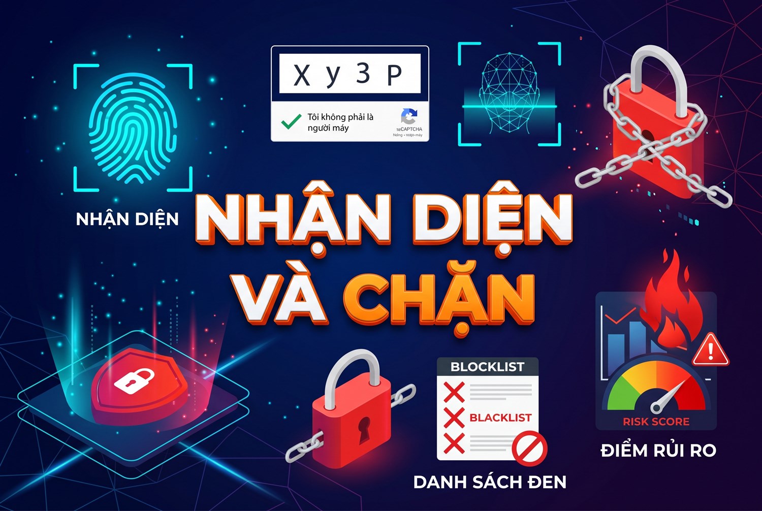 Nhóm thuật ngữ về nhận diện và chặn