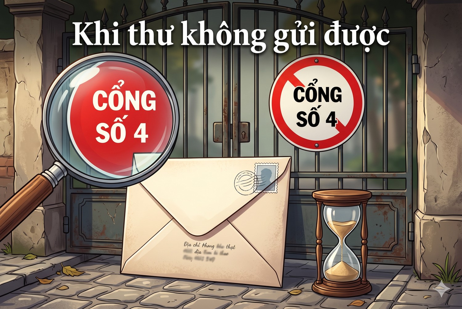 Khi thư không gửi được